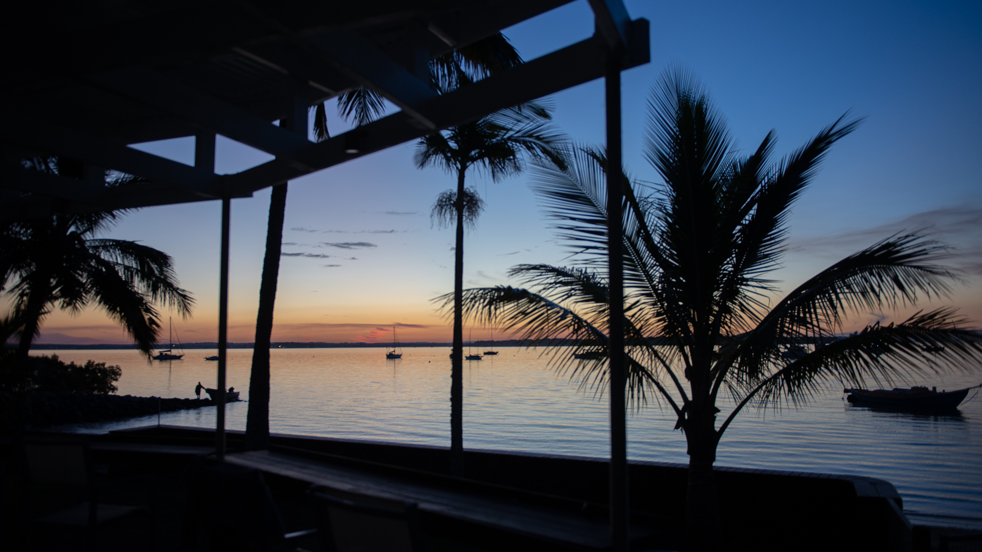 Amazing view from deck at dusk